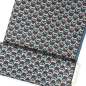 Preview: Stoff Vive la France von French General Vive la France von French General MODA Baumwolle ST10076 Webware unelastisch- jeansblau mit rotem, abstraktem Blütenmuster