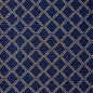 Preview: ST10131 Half Panama Stoff blau mit goldenem Karomuster aus 80% Baumwolle, 20% Polyester