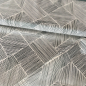 Preview: ST10185 Baumwolle Webware offwhite mit schwarzen Streifen in Vierecken Meterware Detailansicht
