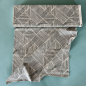 Preview: ST10185 Baumwolle Webware offwhite mit schwarzen Streifen in Vierecken Meterware