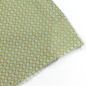 Preview: ST10192 Unelastische Webware lindgrün mit goldmetallischem Karomuster als Meterware aus 100% Baumwolle