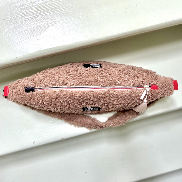 DIY Nähbox HAMOTA Curly Teddyfleece kamelfarben