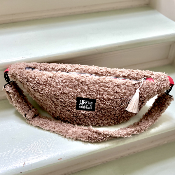 DIY Nähbox HAMOTA Curly Teddyfleece kamelfarben