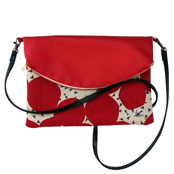 Preview: ST10148 Nähbeispiel 1  KOKKA Echino Bubble rote Kreise