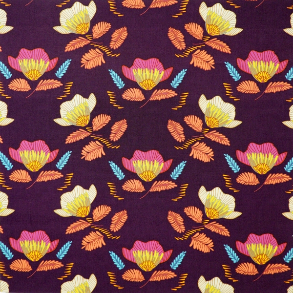 NAKAN Stretch Samtstoff Mit Sternen-Mond-Muster – 155x100 Cm, Lila, Weich & Dehnbar Für DIY