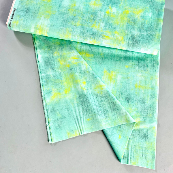Stoff ST10077 Baumwolle Webware unelastisch - dunkelblau mit hellblauem & goldenem Vintage Effekt