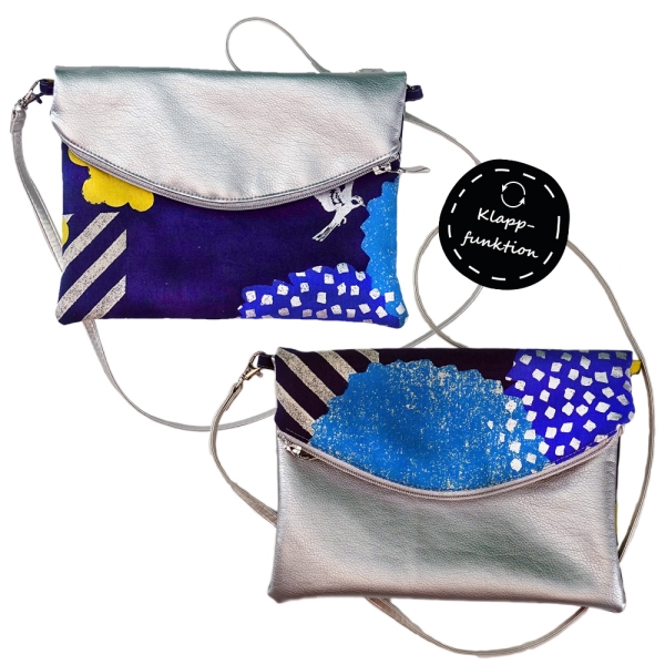 Designbeispiel Schnittmuster Klapptasche KLAPTA
